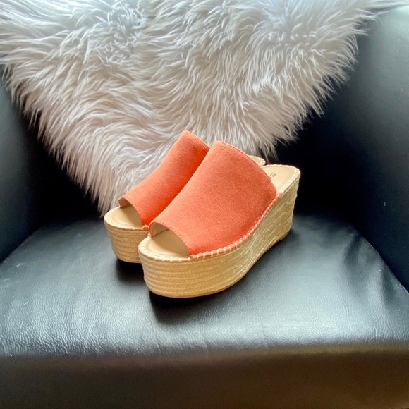 1 left * Coral Platform Espadrille Sandals - Picture 2 of 4